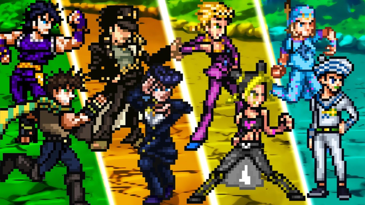 TODOS PROTAGONISTAS DE JOJO VS VILÕES DE JOJO NO MUGEN !!