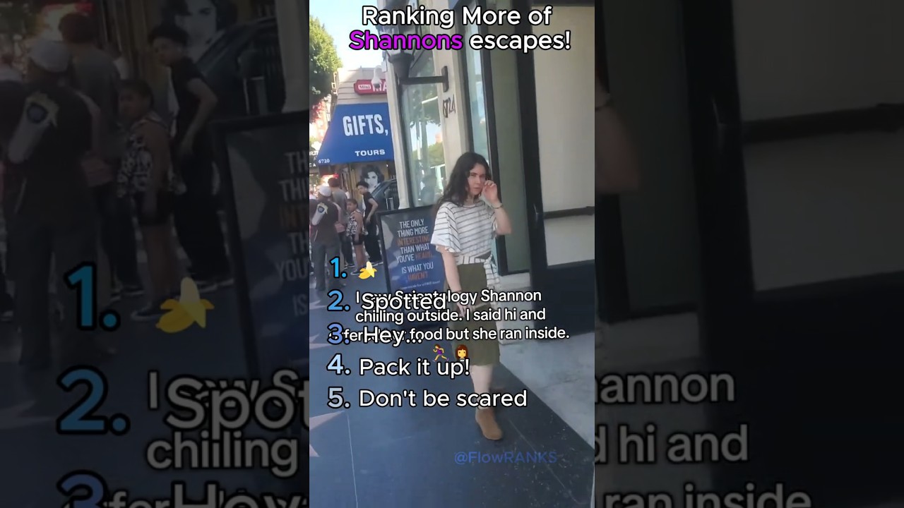 Ranking more of Scientologist Shannon's escapes!