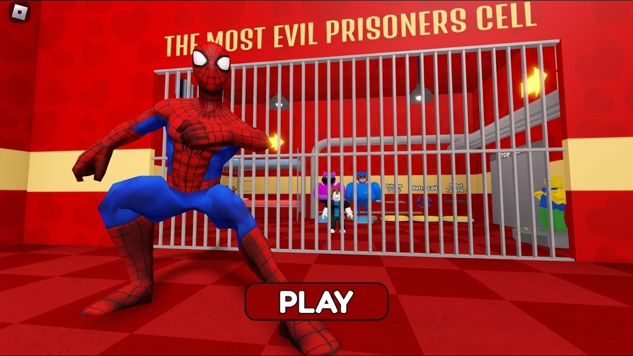 CAN YOU ESCAPE SPIDERMAN'S PRISON?! 🕷️🔴 (Roblox Obby)