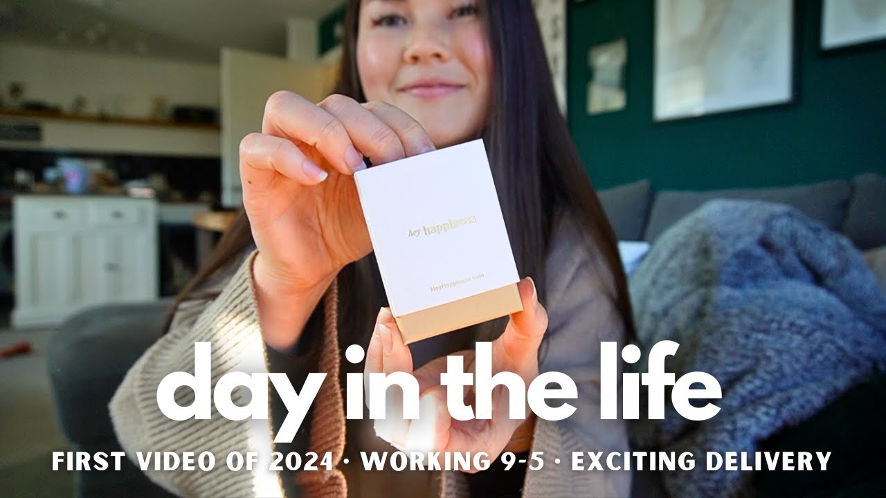 DAY IN THE LIFE | what we eat in a day working 9-5 + first vlog of 2024!!