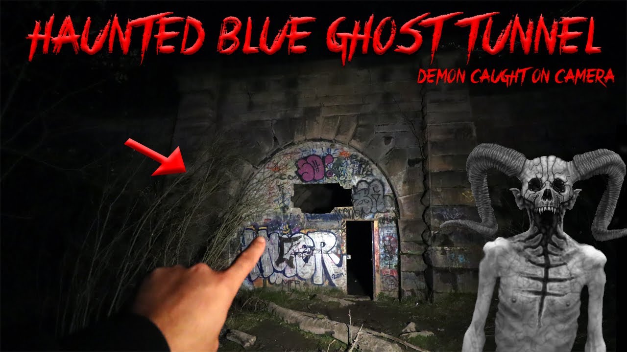 I CAUGHT THE BLUE GHOST ON CAMERA IN THE HAUNTED BLUE GHOST TUNNEL!