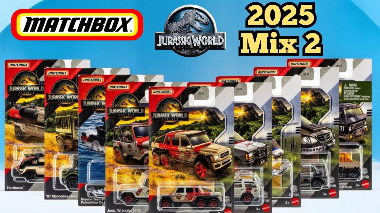 Matchbox 2025 Jurassic World Rebirth Mix 2