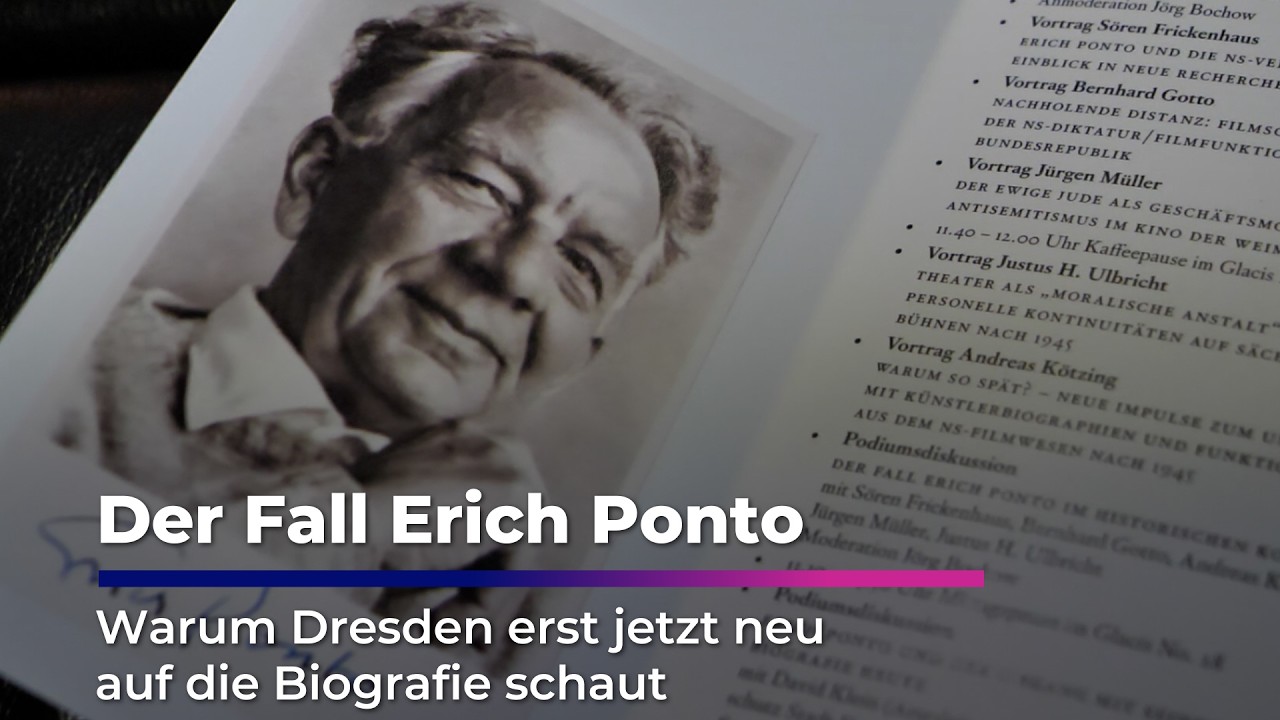 Dresden diskutiert &uuml;ber Erich Ponto I Sachsen Fernsehen