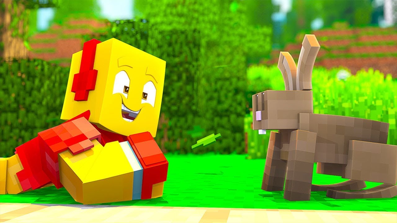 *MINECRAFT CON NOOBS* EL CONEJO WILL SMITH Y UN ROBO ALGO LOCO 😂🐰