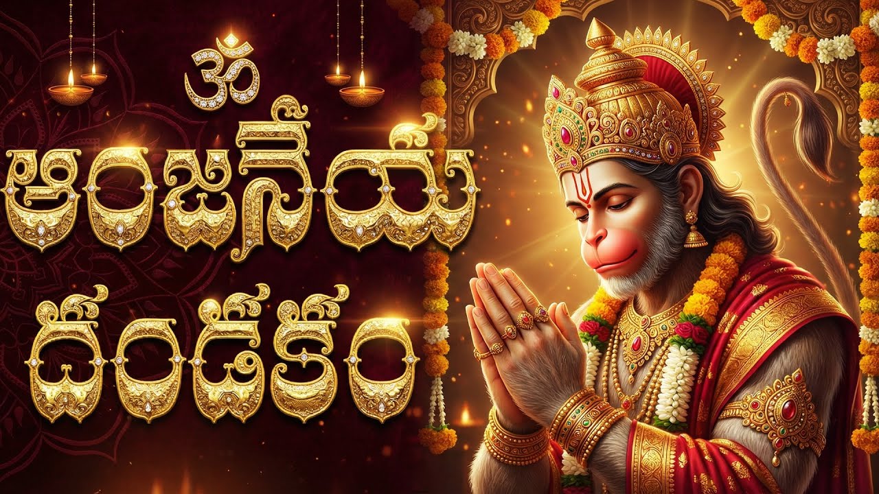శ్రీ ఆంజనేయ దండకం వింటే కష్టాలు పోయి ధనవంతులు అవుతారు | Tuesday Special Anjaneya Dandakam
