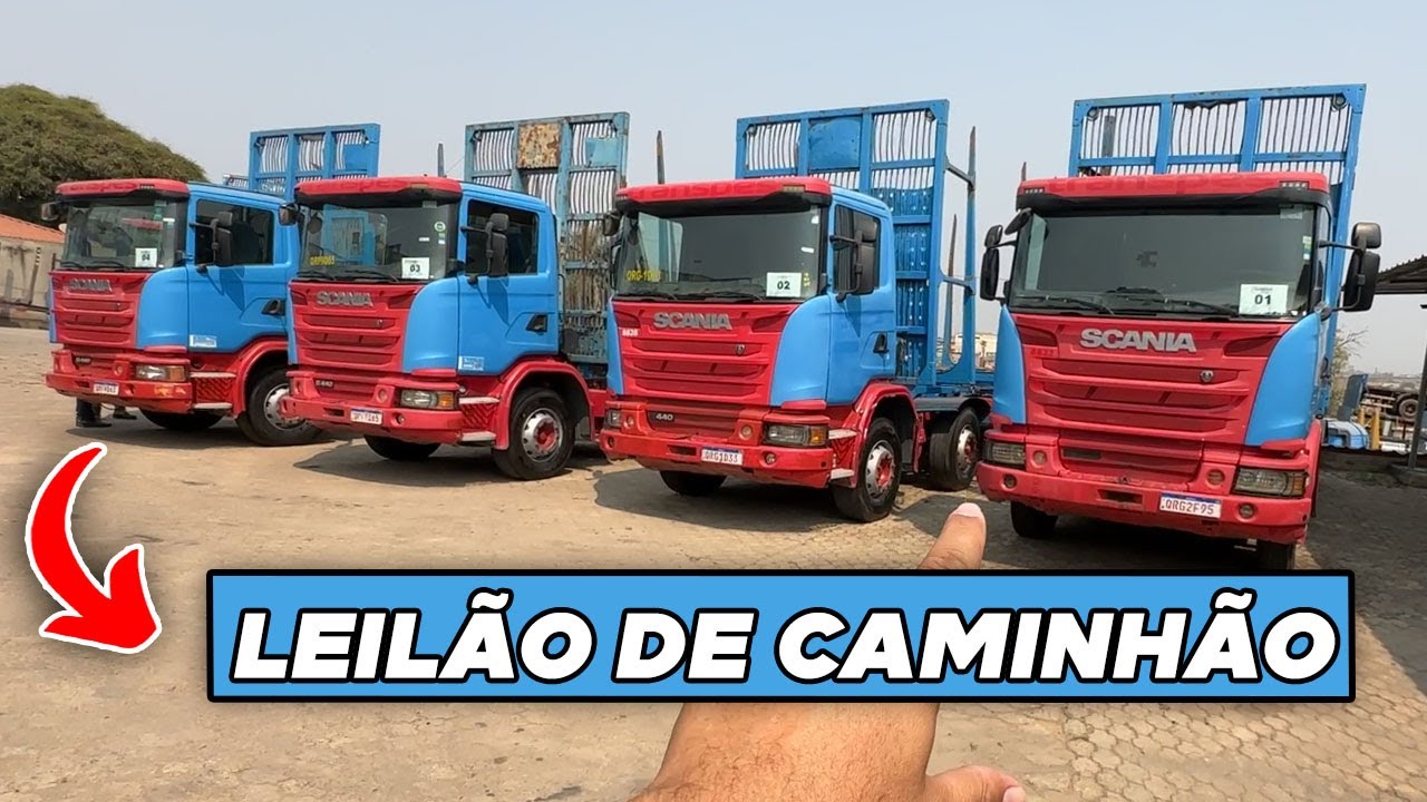 LEILÃO DE CAMINHÃO TRAÇADO SCANIA TOP PARA TRABALHAR