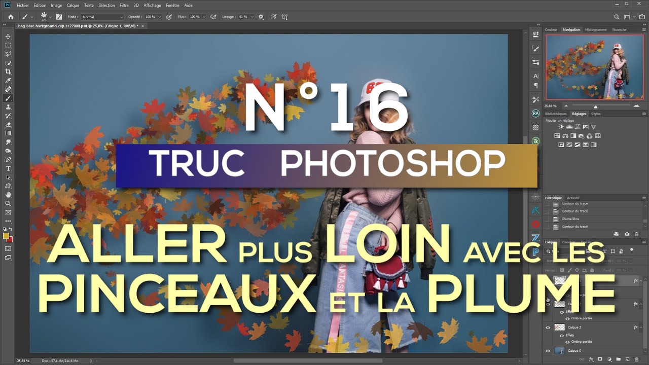 Aller plus loin avec les PINCEAUX et la PLUME [Truc Photoshop]