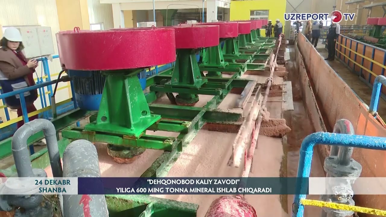 #OAV biz haqimizda: Dehqonobod kaliy zavodi  yiliga 600 ming tonna mineral ishlab chiqaradi