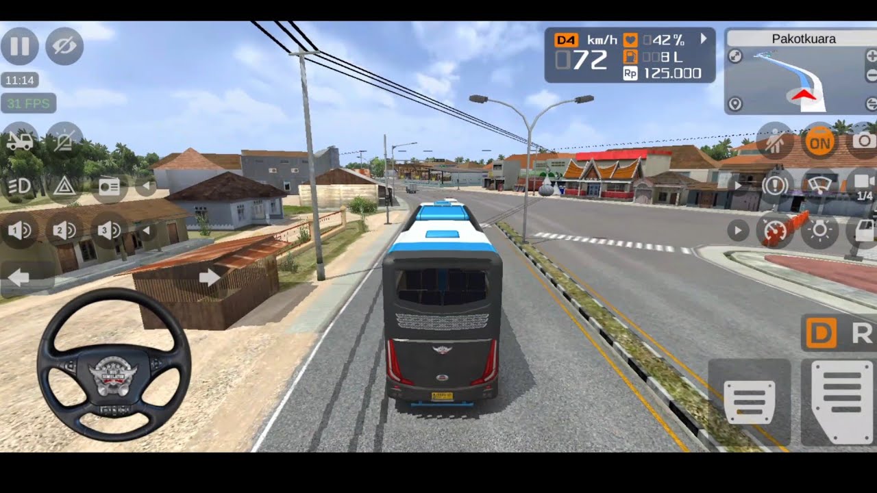 EURO BUS SIMULATOR VIDEO GAMING ||💥City Bus||🚍 Driving Indian Bus Gameplay 👍