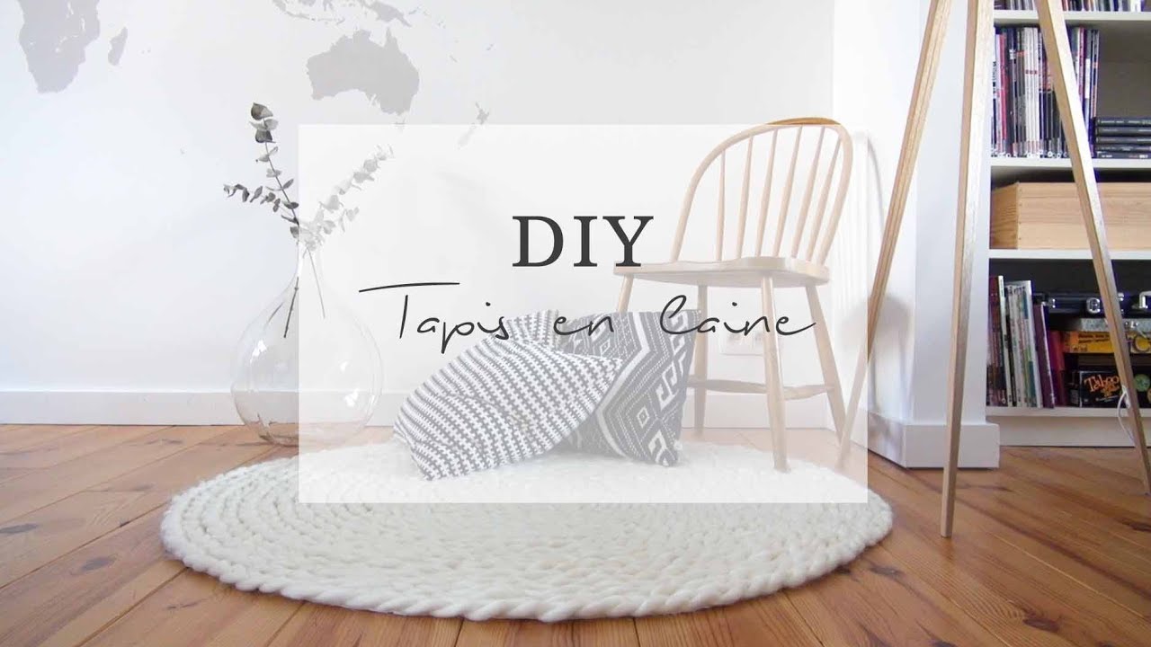 DIY tapis en laine XXL sans tricoter | Pierre Papier Ciseaux