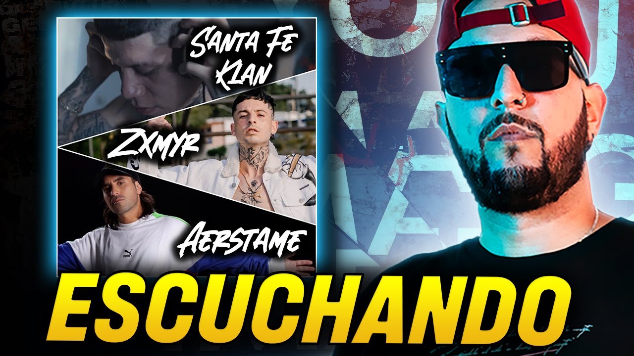 ESCUCHANDO TEMAS DE SANTA FE KLAN, ZXMYR Y AERSTAME | PIEZAS REACCIONA A CANCIONES