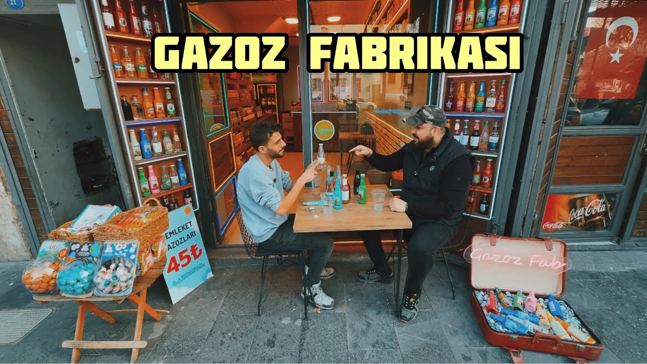 GAZOZ ALMAK İ&Ccedil;İN SIRAYA GİRDİK! Meşhur Gazoz Fabrikasına geldim.Mekan Sizi 90&rsquo;lı Yıllara G&ouml;t&uuml;recek.