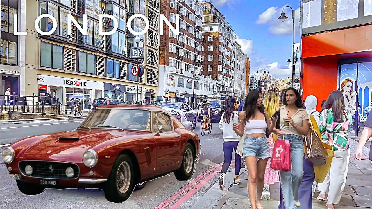 Walking London City | Explore Central London Streets | Knightsbridge and Kensington Walk [4K HDR]