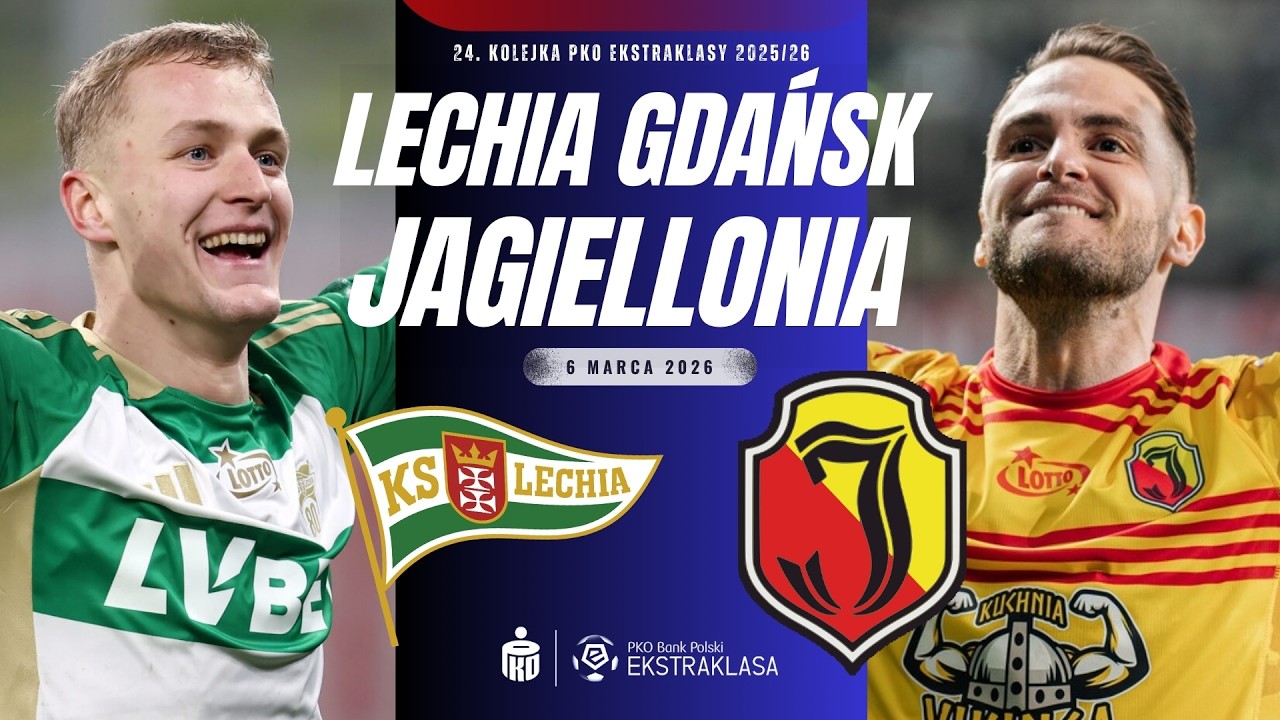 LECHIA GDAŃSK - JAGIELLONIA BIAŁYSTOK | 24. KOLEJKA EKSTRAKLASY 2025/26 | RELACJA NA ŻYWO KOMENTARZ
