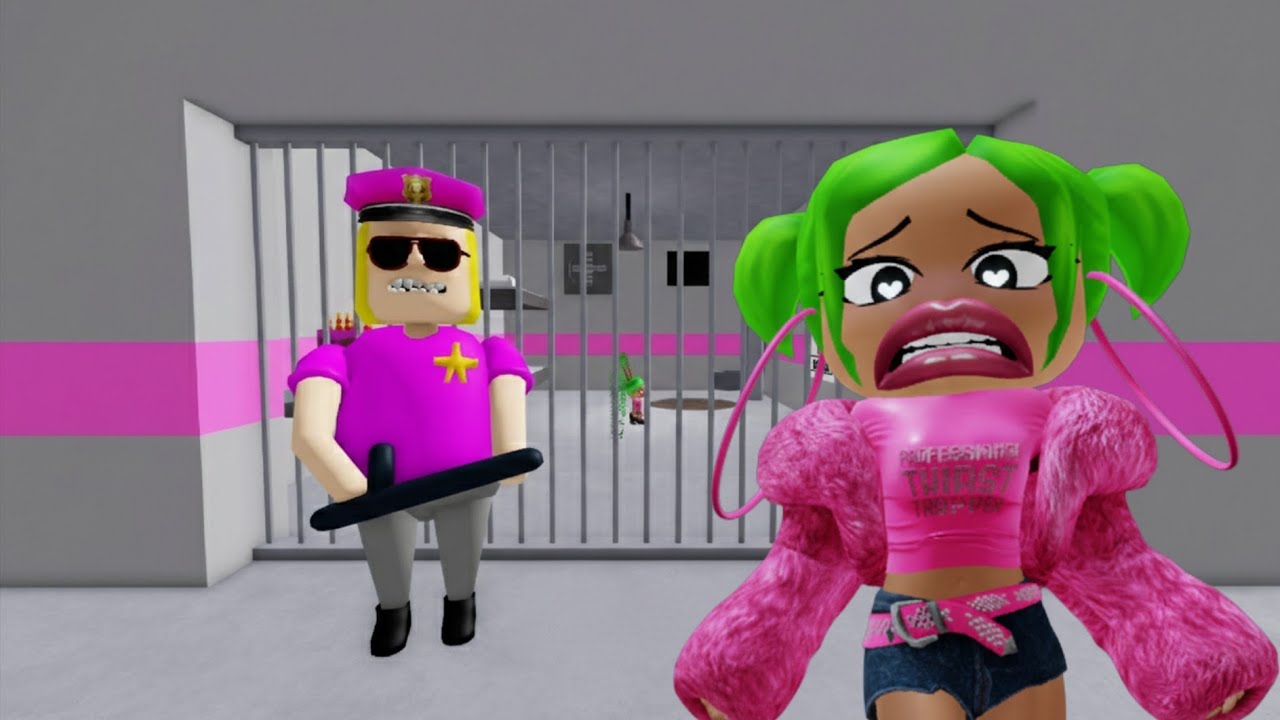 FIQUEI PRESA NA PRISÃO DA POLICIAL RUN! (Obby)