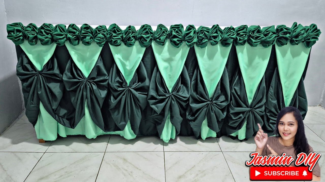 PART-4 SLANT BOXPLEATS BUTTERFLY COLOR COMBINATION Table Skirting Ideas