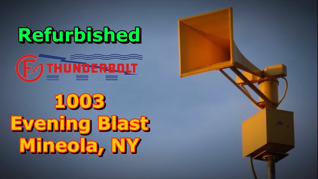 Refurbished Federal Signal Thunderbolt 1003, Evening Blast, Mineola, NY