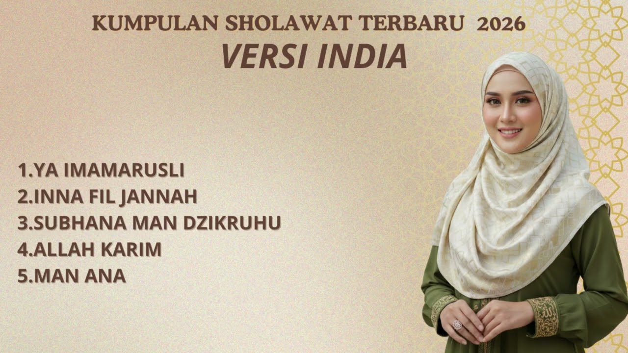 Kumpulan Sholawat Versi Musik India | Ya Imamarusli, Innafil Jannah, Allah Karim ,Man Ana