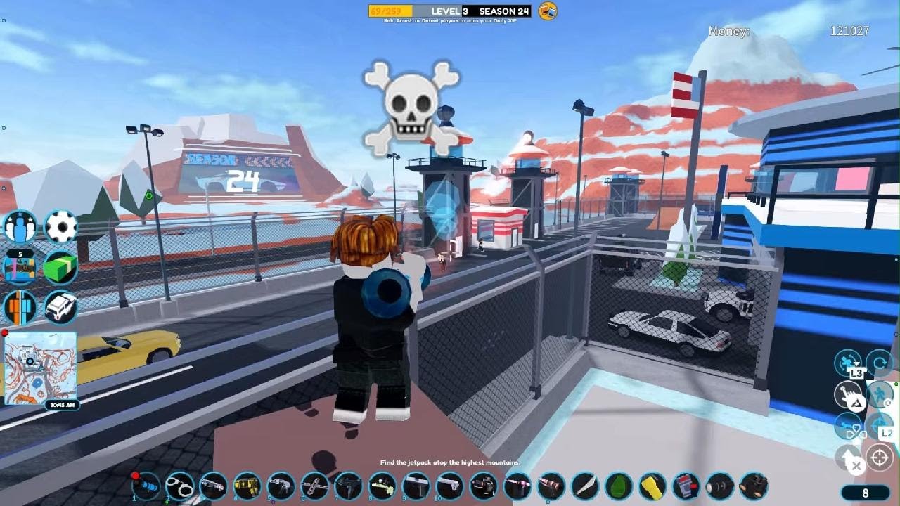 Me converti en un policía de Jailbreak Lol XD