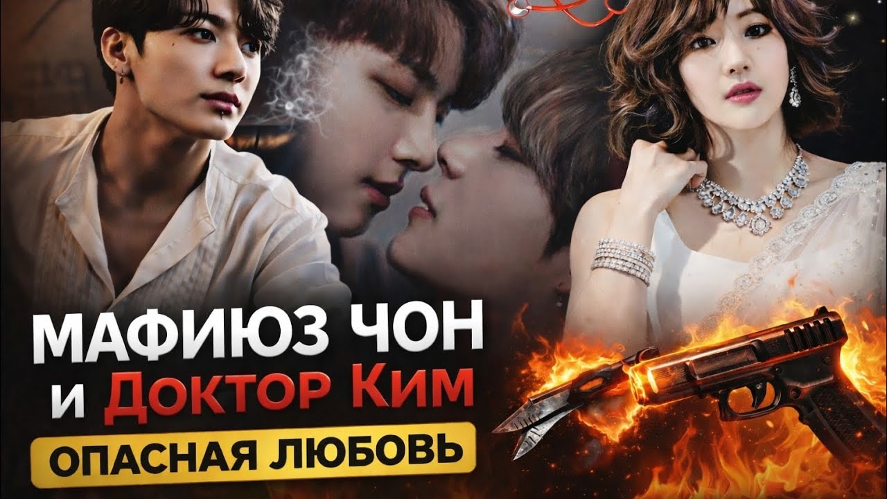 Мафиози Чон 🔥😈 и Доктор Ким 🩺🥼 | Опасная Любовь Taekook | Полная История