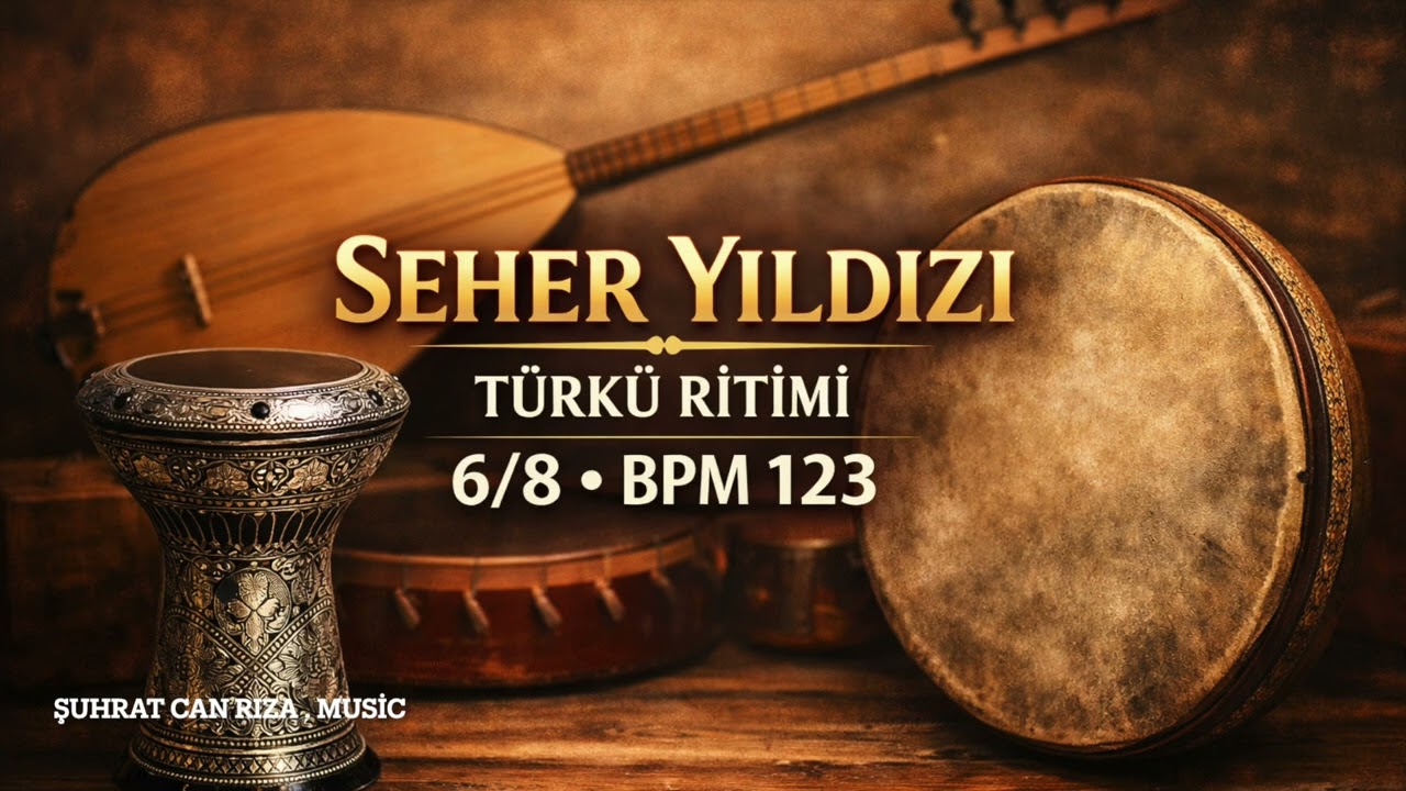 Seher Yıldızı &ndash; 6:8 T&uuml;rk&uuml; Ritmi | BPM 123 Darbuka Bendir Canlı Saz Eşlik