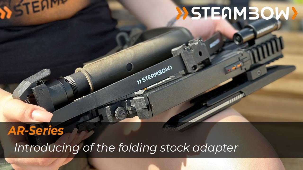 Steambow's folding stock adapter