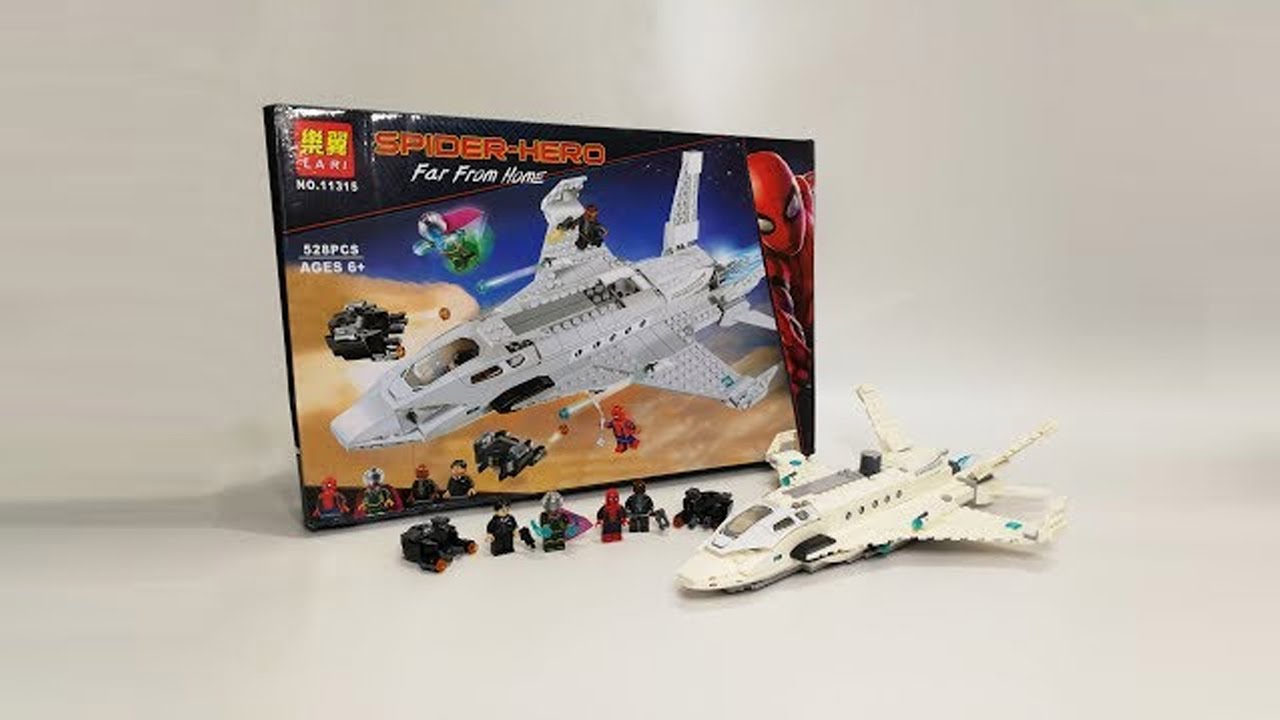 LEGO 76130 LARI 11315 MARVEL SPIDER-MAN FAR FROM HOME: STARK JET AND DRONE ATTACK