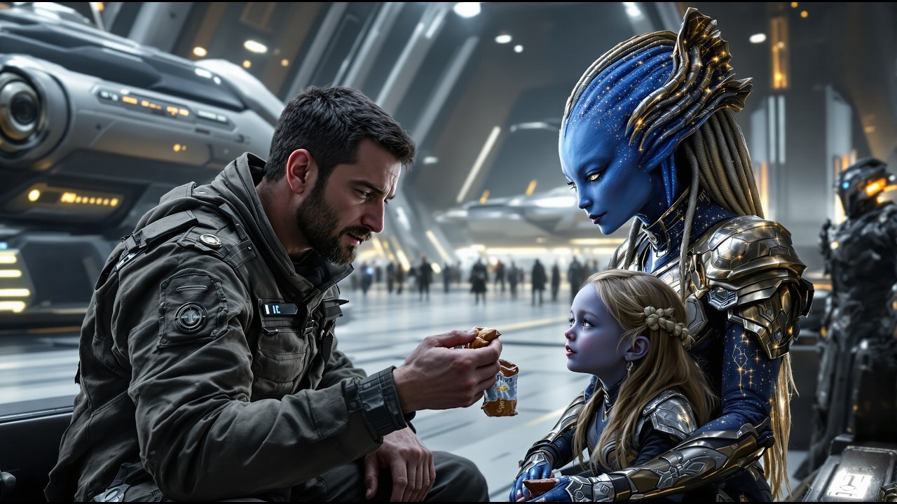 I Gave My Last Chocolate to a Little Alien Girl — Later I Learned Her Mother Was the Queen