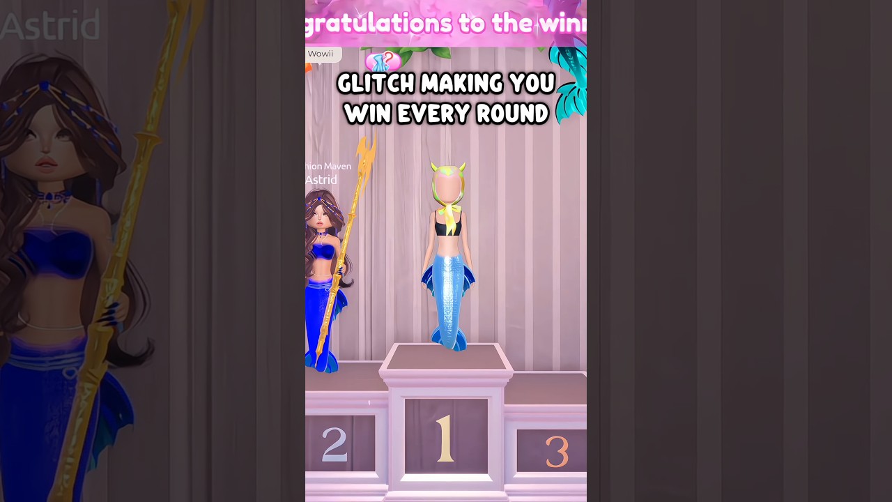 DRESS TO IMPRESS GLITCH MAKE YOU WIN EVERY ROUND!! #roblox #dresstoimpress #dti