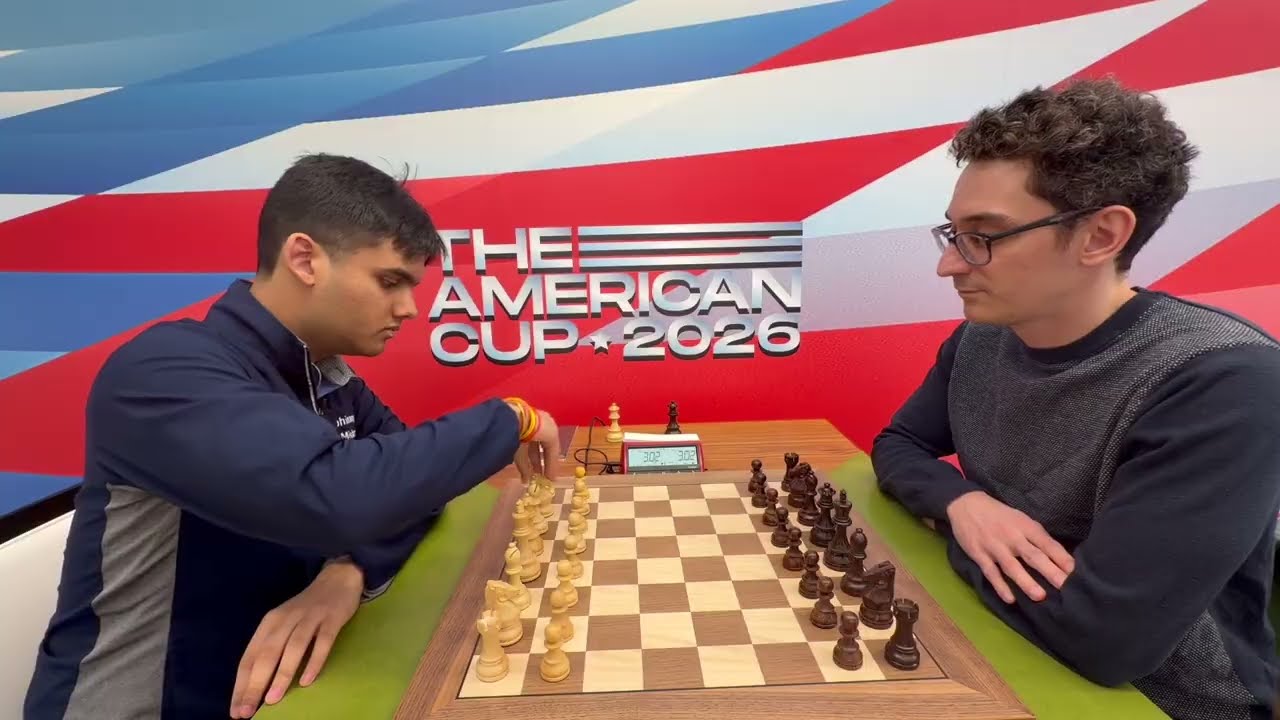 Abhimanyu Mishra vs. Fabiano Caruana | The American Cup Blitz