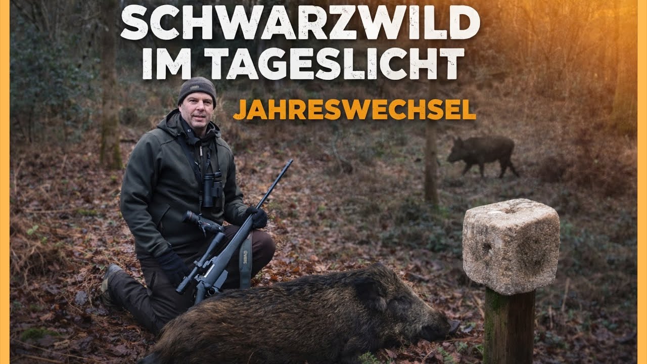 Zwischen den Jahren Schwarzwild bei Tageslicht #dr&uuml;ckjagd #jagd #hunting #chasse #sangliers