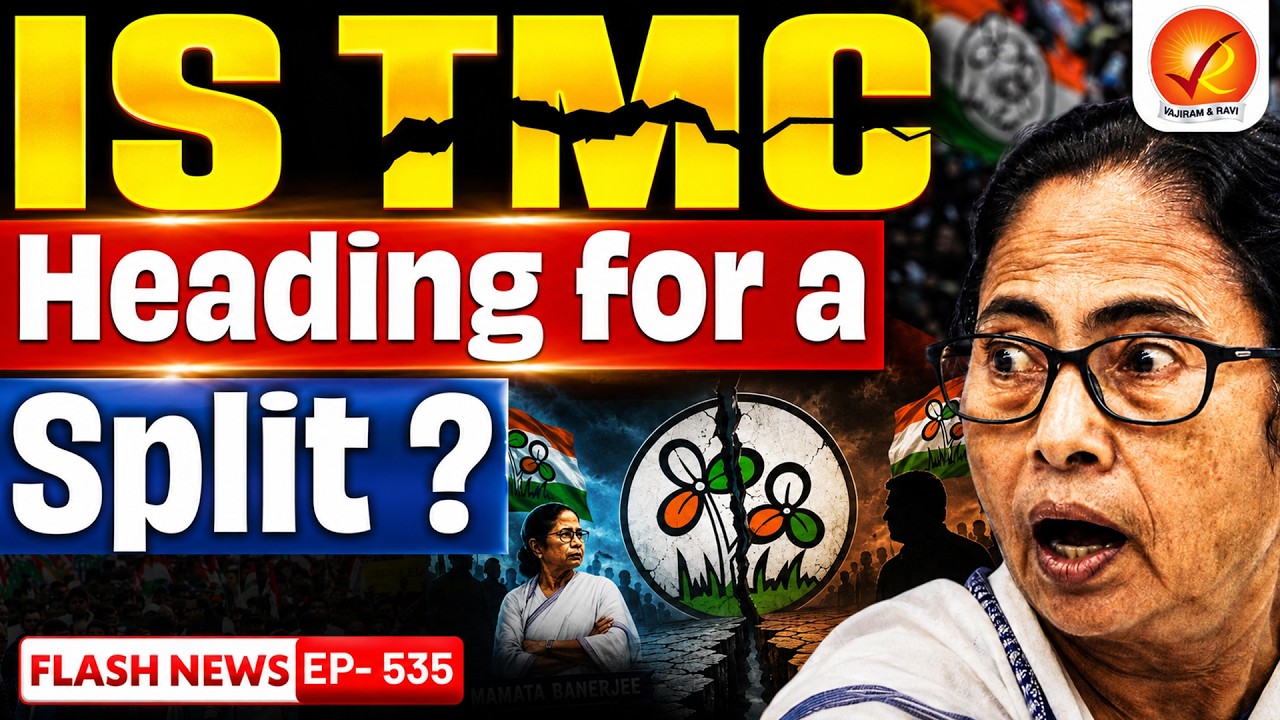 Is TMC Heading for a Split? Anti-Defection Law, Speaker & 2/3rd Rule Explained | Vajiram and ravi