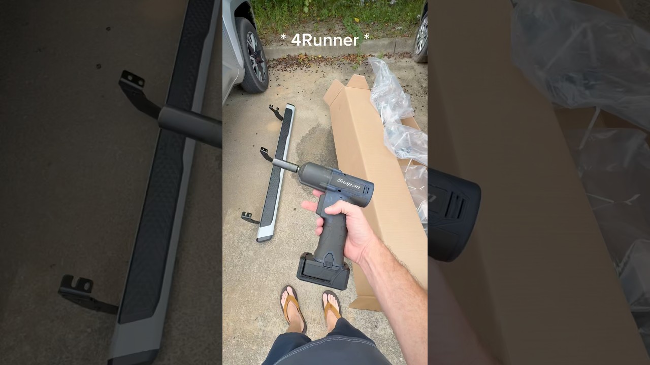 2025 Toyota 4Runner - 6 minute Running Board Install - in 2.5 min #toyota #4runner #shorts