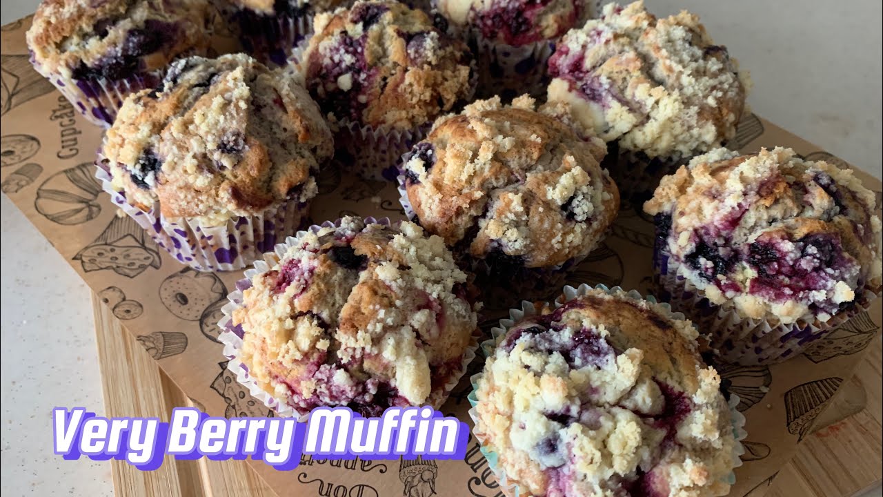 KIZIMLA SİZİN İÇİN ŞAHANE MUFFİNLER HAZIRLADIK VERY BERRY MUFFİN TARİFİ  #muffins #cupcake