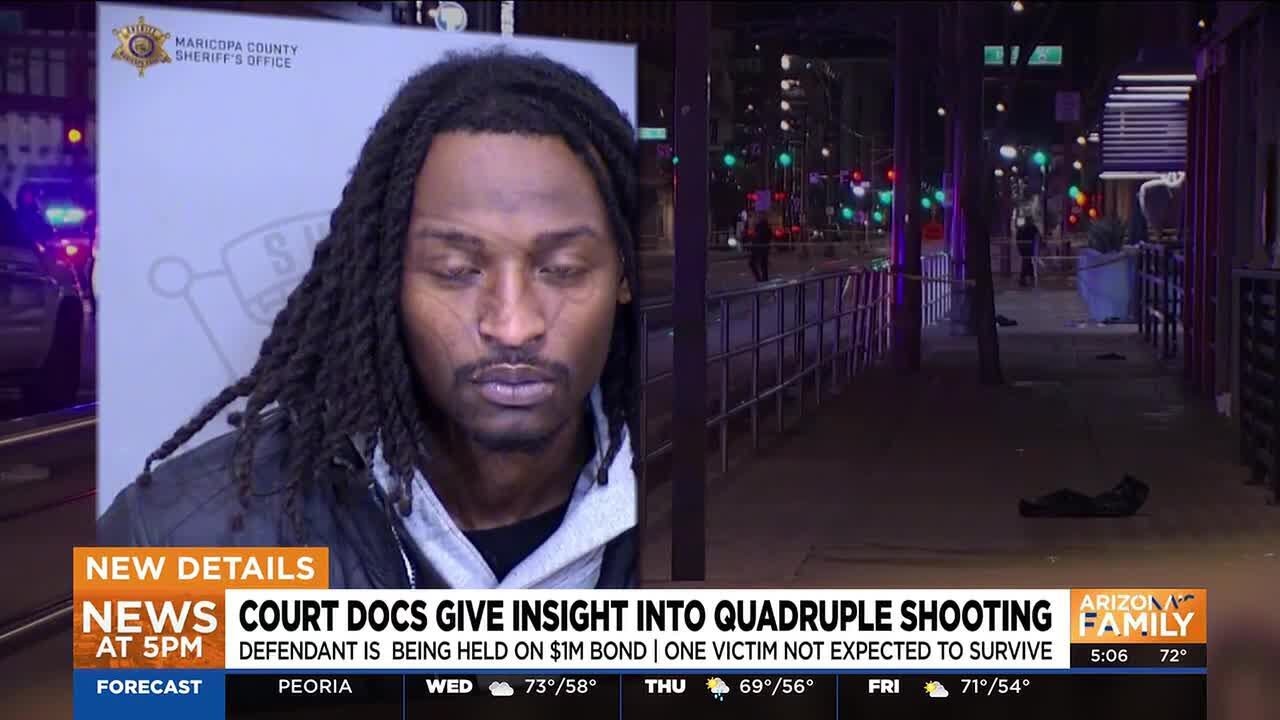 What police say led to 4 people being shot in downtown Phoenix