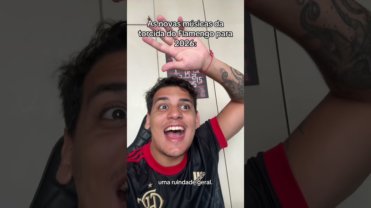 As novas m&uacute;sicas da torcida do Flamengo para 2026:#flamengo #torcida #musicas #2026 #novas