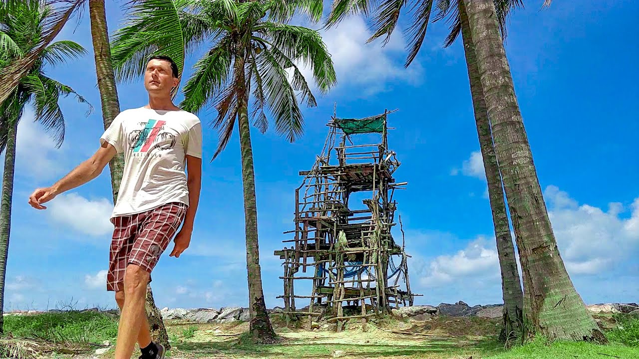 🌴 Странная вышка у заброшенного отеля. Город Накхонситхаммарат. ТАИЛАНД - Часть 10