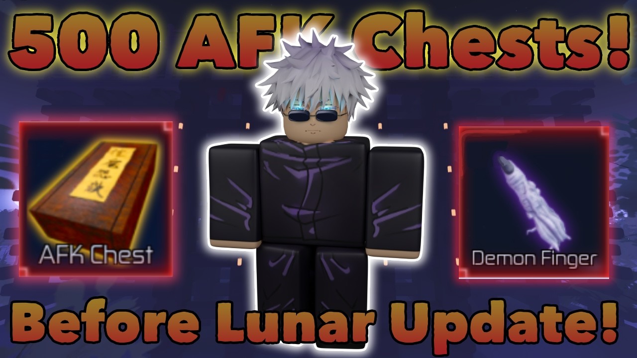 OPENING 500 AFK CHESTS BEFORE LUNAR UPDATE | Jujutsu Infinite