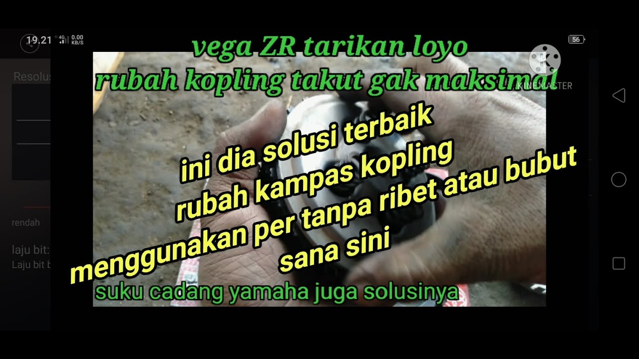 takut rubah kopling Vega  ZR gak sesuai di harapkan..solusinya suku cadang force f1
