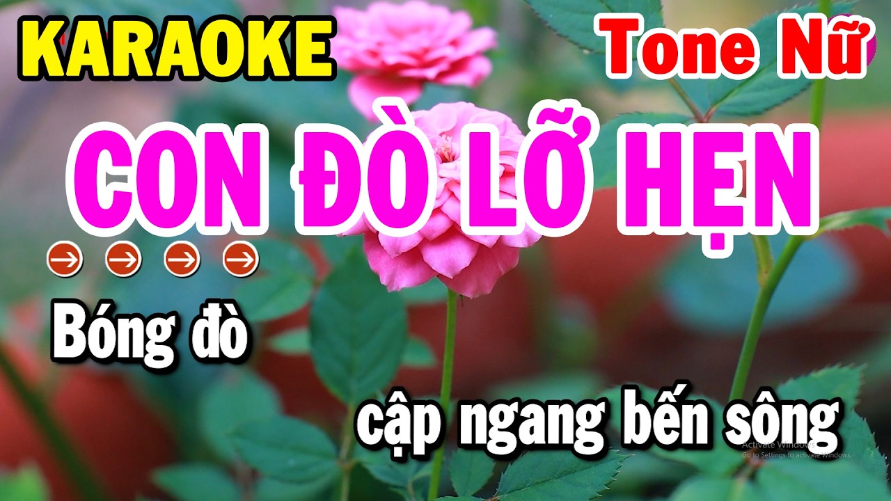 Con Đò Lỡ Hẹn Karaoke Tone Nữ Nhạc Sống Trữ Tình Hay Nhất | Tiên Organ