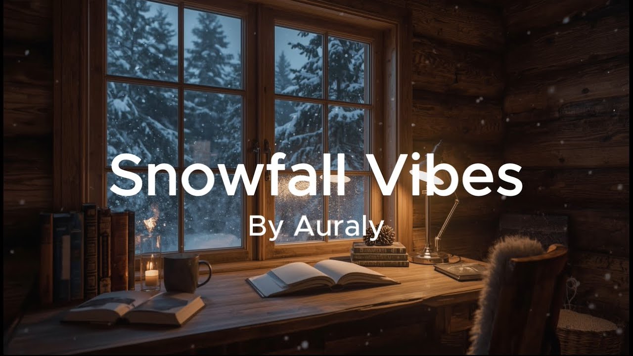 Snowy Winter Cabin Focus ❄️ Cozy Study Ambience for Deep Work & Concentration