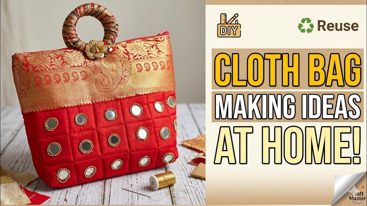 Beautiful Handbag 👛 making at home l purse making at home with clothl  l Handbag Cutting &stitching