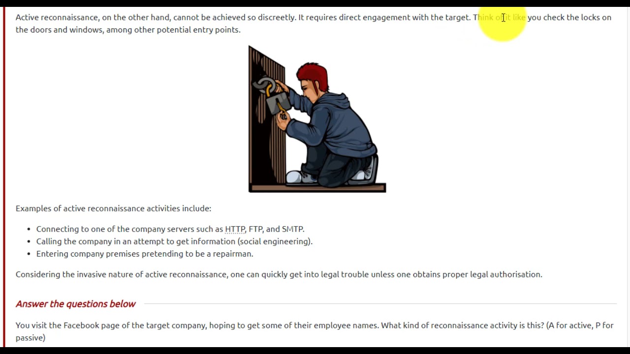 Task 2 - Passive Versus Active Recon (Passive Recon Room) | TryHackMe