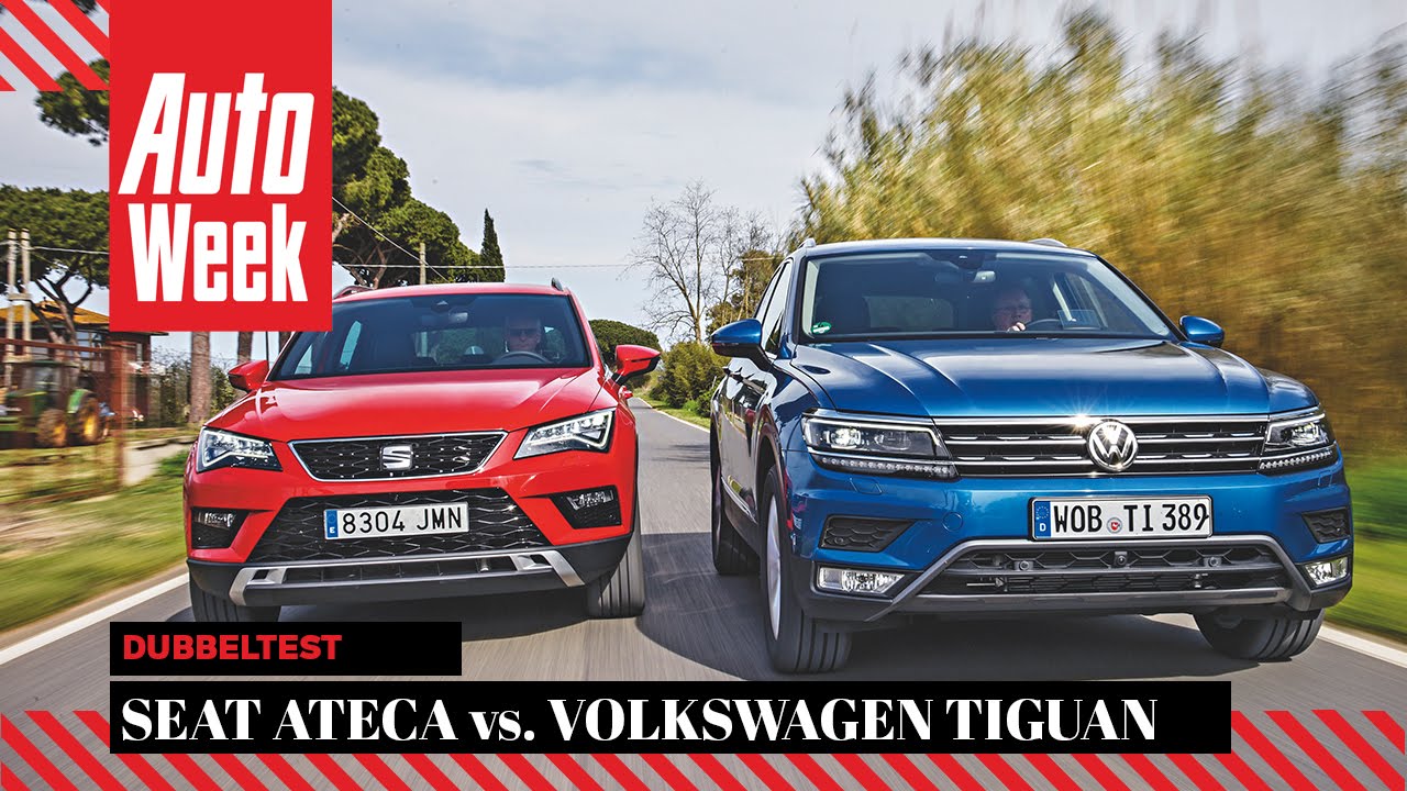 Seat Ateca vs. VW Tiguan - AutoWeek Dubbeltest