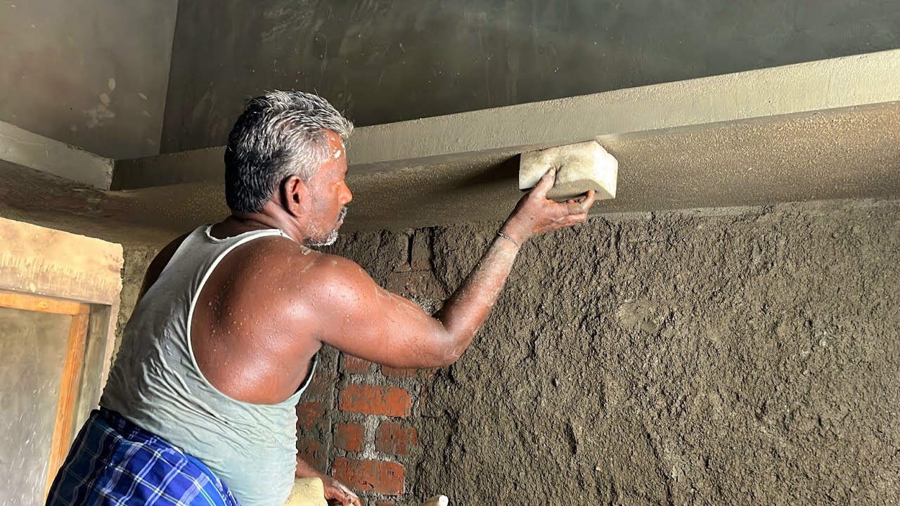 Techniques of Loft Plastering_1BHk Kitchen Lintel Slab Properly Plastering|Slab Plastering