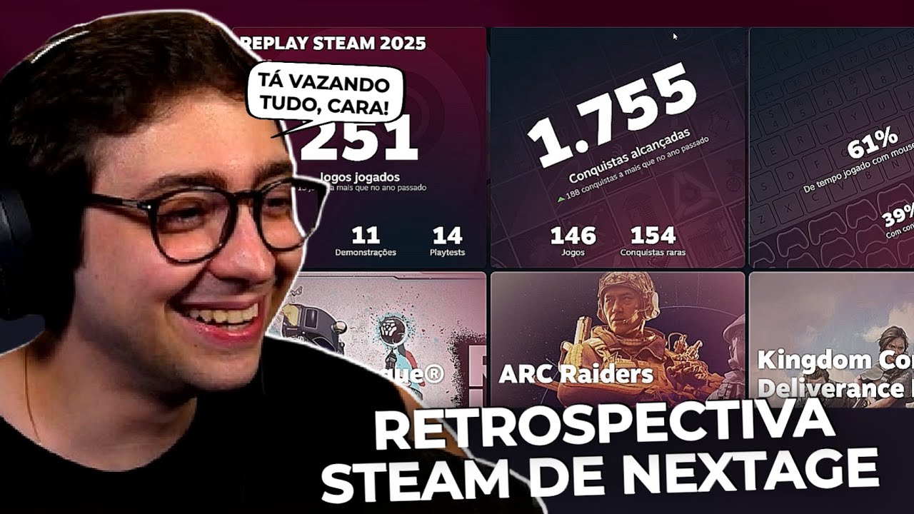 Tudo que o Alan jogou em 2025 - REPLAY STEAM 2025