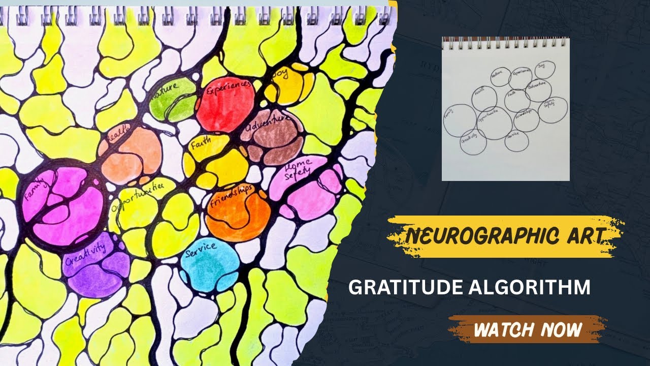 Neurographic Art. Gratitude Algorithm. 