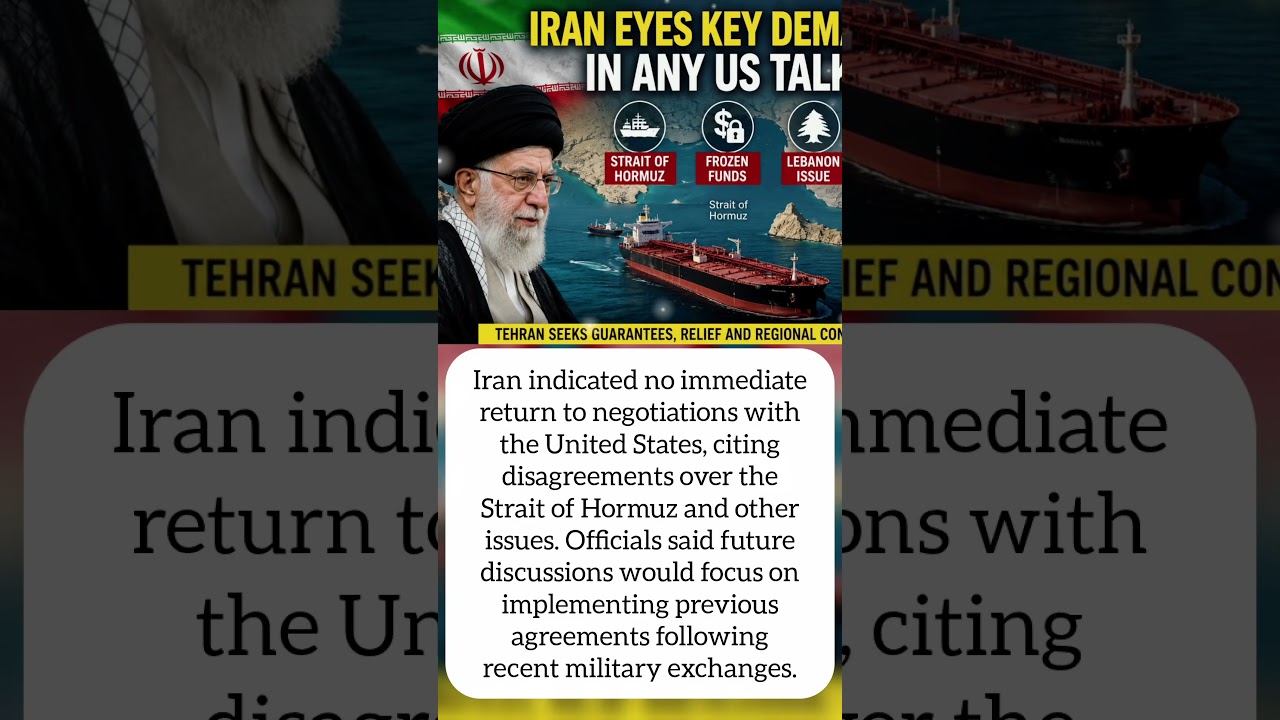Iran Signals Tough Stance Before Possible US Talks