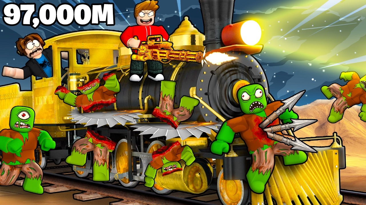 ROBLOX CHOP AND I COMPLETED DEAD RAILS WITH OP TRAIN IN ROBLOX