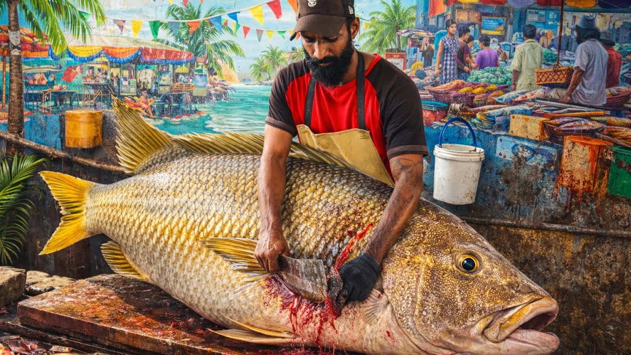 Mastering the Giant Snapper Fish Cutting Skills